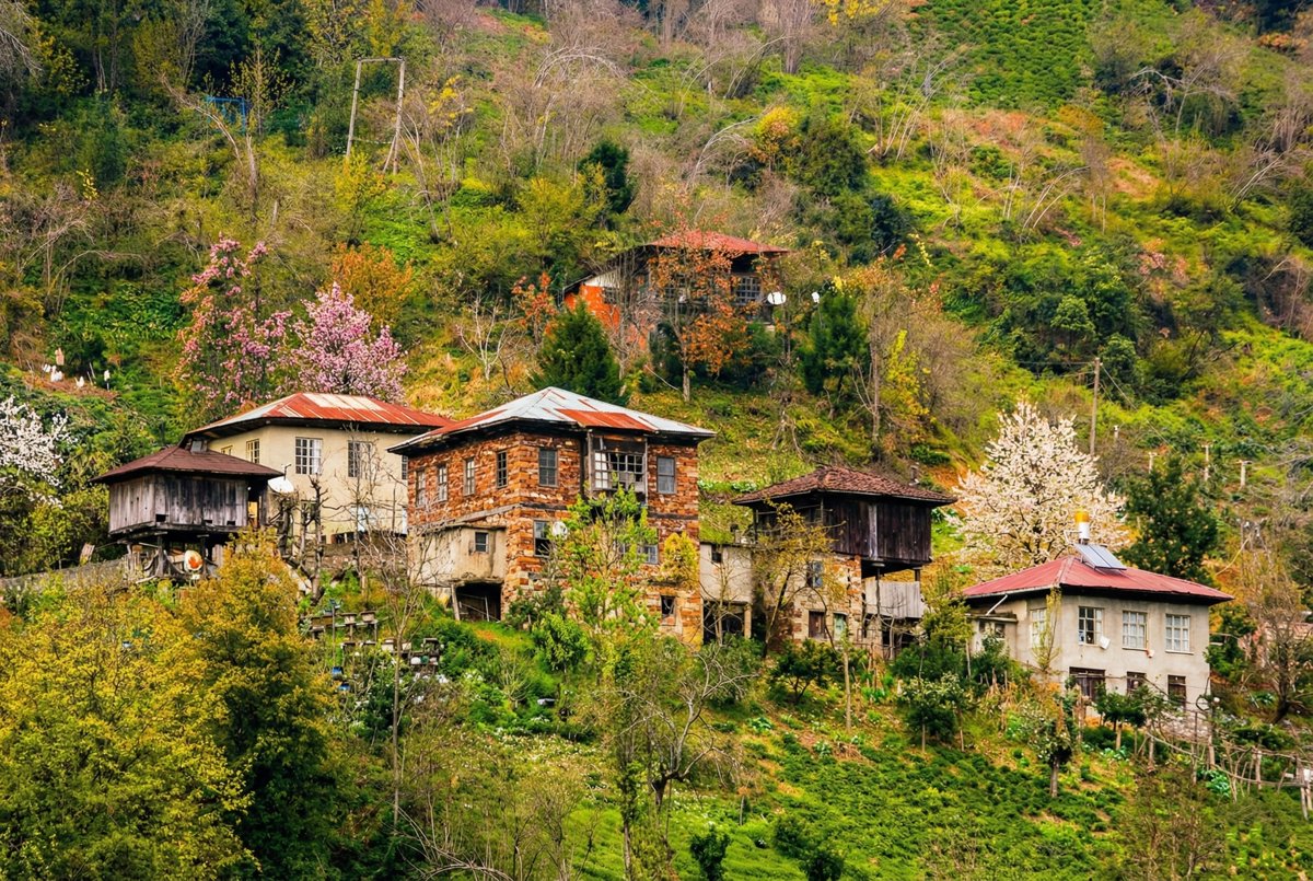 Doğanın Kalbinde Evler - Arılı Köyü